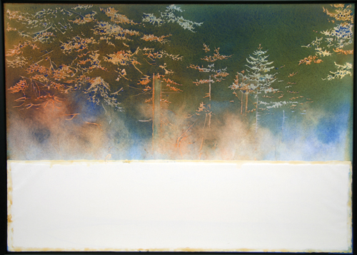 500x358 Step By Step Watercolor Demonstration Techniques For Painting Mist - Watercolor Pouring Technique