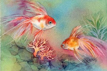 360x240 Watercolor - Watercolor Pouring Technique