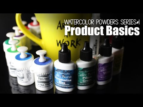 480x360 Getting Started Watercolor Powders 1, Brusho V Colorburst - Watercolor Powder