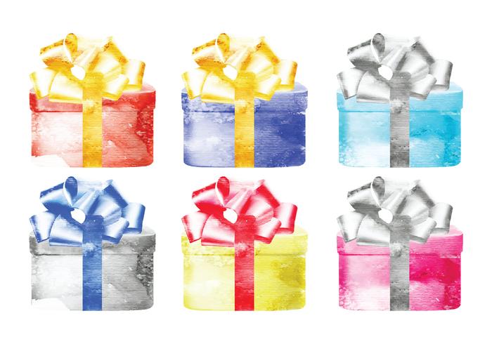 700x490 Vector Watercolor Presents - Watercolor Presents