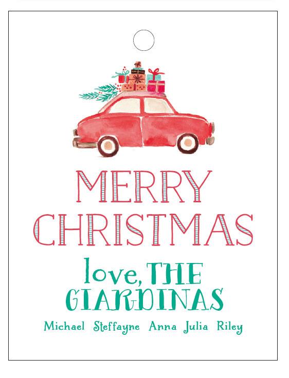 562x736 Christmas Tags - Watercolor Presents