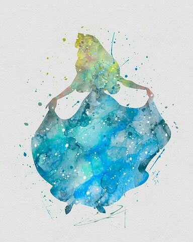 384x480 Watercolor - Watercolor Princess