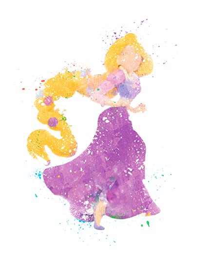 425x531 Rapunzel Tangled Disney Princess Watercolor Photo - Watercolor Princess