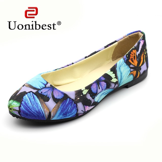 640x640 2017 New Shoes Tide Korean Summer Watercolor Printing Butterfly - Watercolor Print Shoes