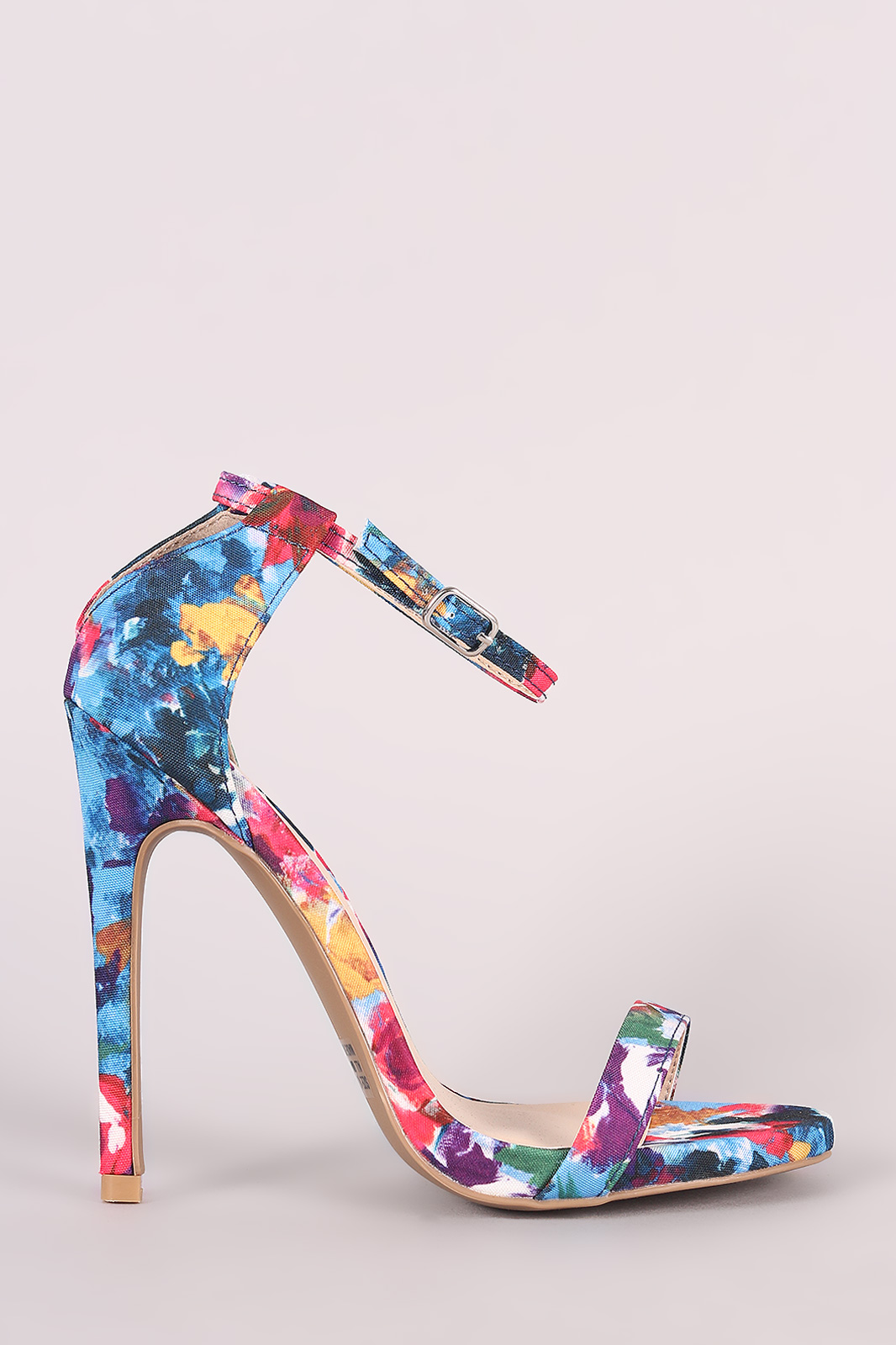 1066x1600 Watercolor Print Ankle Strap Stiletto Heel Urbanog - Watercolor Print Shoes