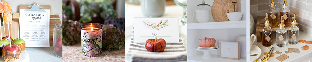 1000x199 Happy Fall Owl Watercolor Printable Nina Hendrick Design Co. - Watercolor Printables