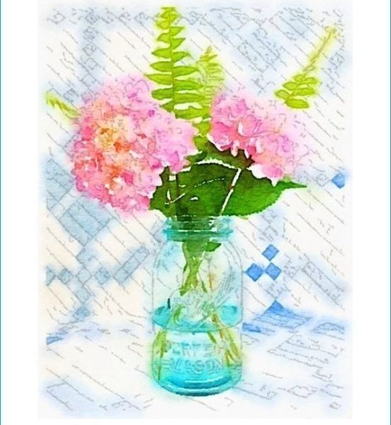 552x600 Summer Flower Watercolor Printables Flower Watercolor, Diy Wall - Watercolor Printables