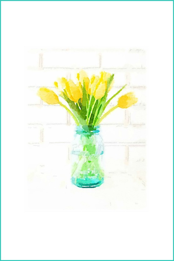 556x831 Diy Spring Tulip Watercolor Printables - Watercolor Printables