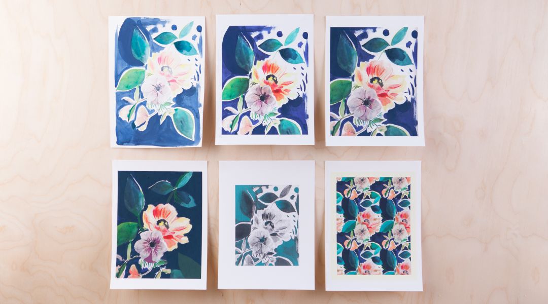 1080x600 Digitizing Watercolor Creating Art Prints In Photoshop By Cecelia - Watercolor Prints