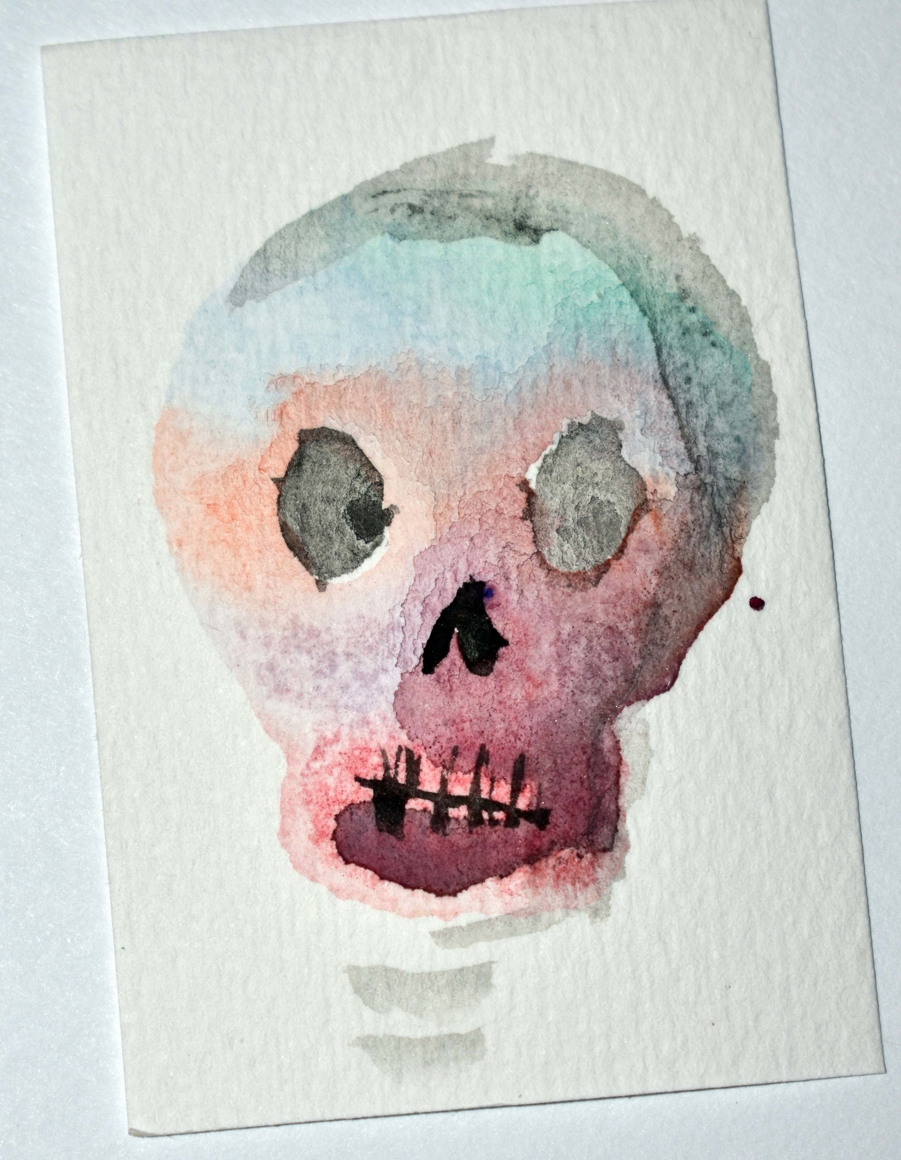 2940x3784 Sugar Skull Inspired Stamp And Watercolor Prints How To Paint A - Watercolor Prints