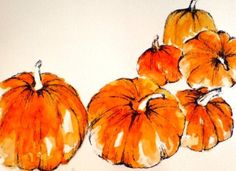 Watercolor Pumpkin