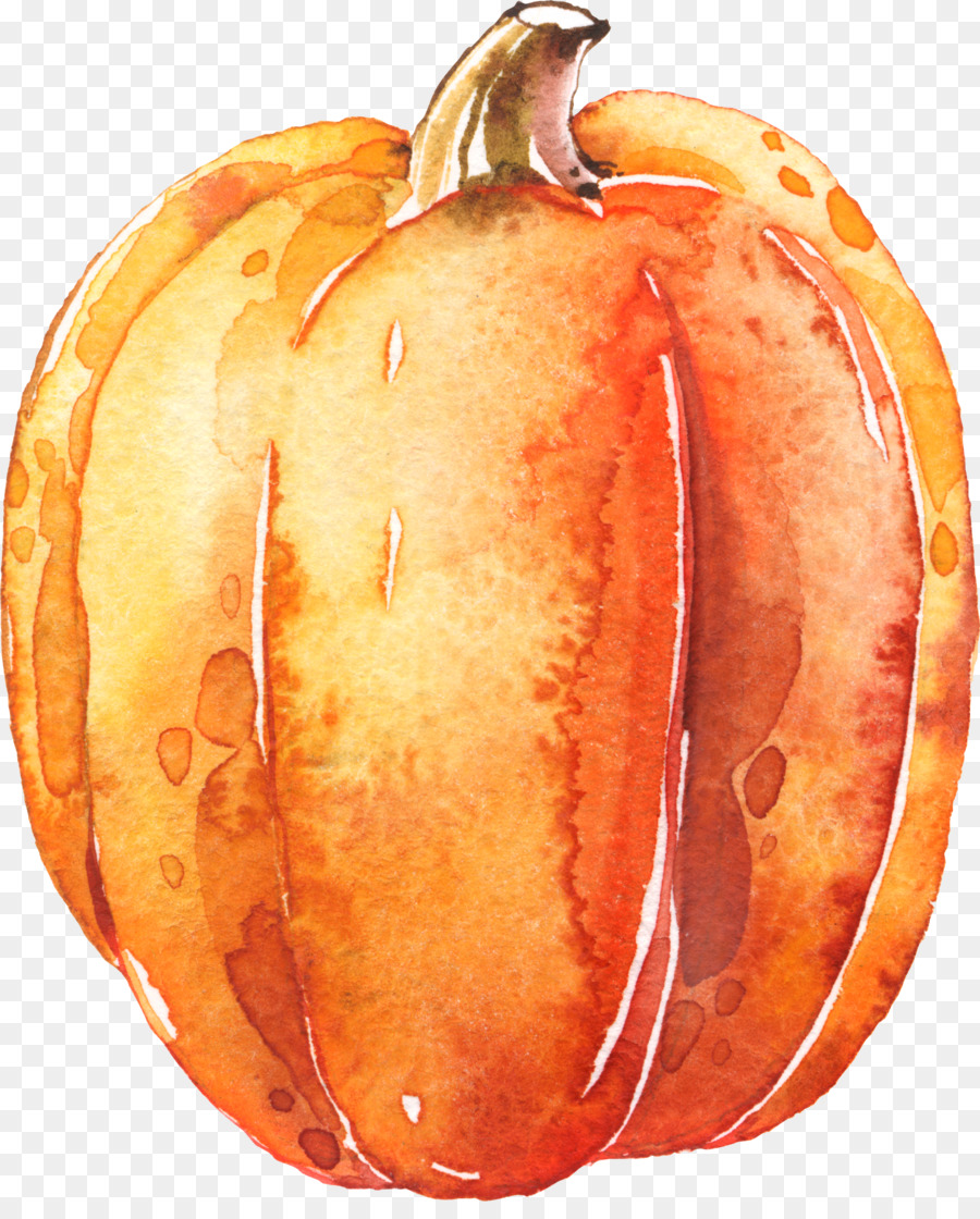 900x1120 Pumpkin Calabaza Transparent Watercolor Halloween - Watercolor Pumpkin