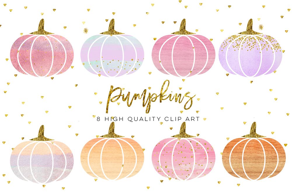 1000x666 Watercolor Pumpkin Clip Art, Orange Pumpkin Digital Clipart, Pink - Watercolor Pumpkin