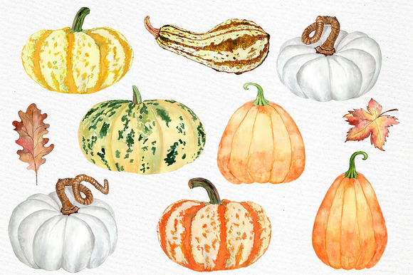 580x386 Watercolor Pumpkin Clipart Chick Design - Watercolor Pumpkin