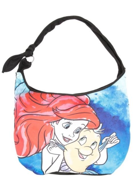 479x640 Disney The Little Mermaid Ariel Amp Flounder Watercolor Hobo Bag - Watercolor Purse
