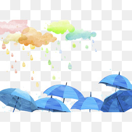 260x260 Rain Watercolor Png, Vectors, Psd, And Clipart For Free Download - Watercolor Rain