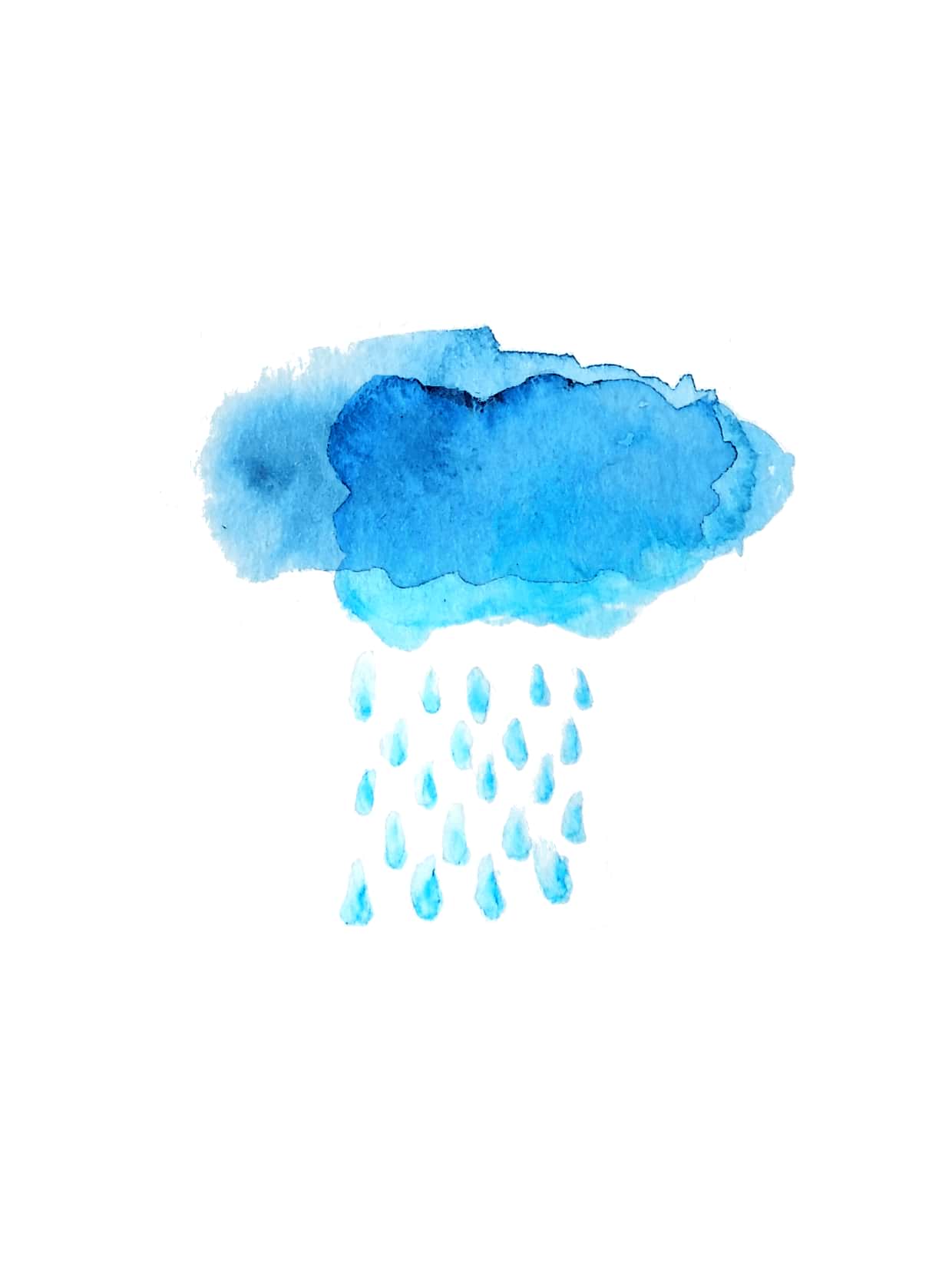 1240x1662 Watercolor Rain Cloud Pastelpad - Watercolor Rain