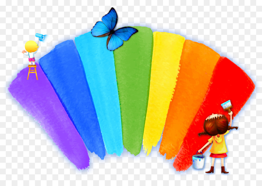 900x640 Watercolor Painting Rainbow - Watercolor Rainbow Background