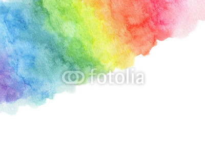 400x298 Watercolor Rainbow Background With Space For Text. Buy Photos - Watercolor Rainbow Background