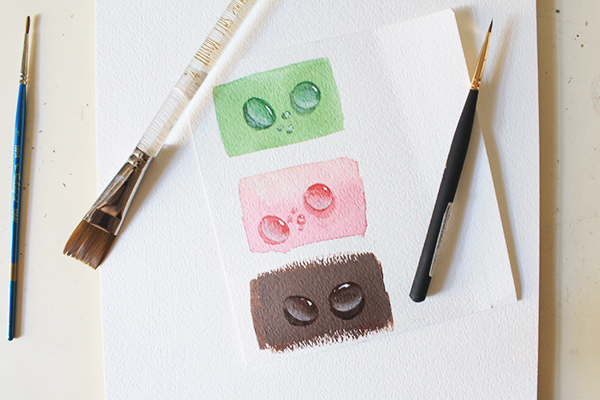 600x400 Painting Realistic Water Drops - Watercolor Raindrops