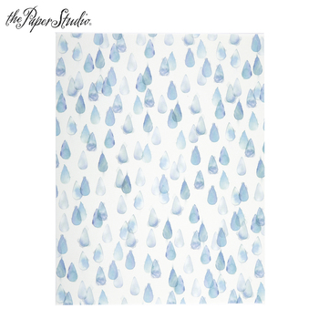 350x350 Raindrops Watercolor Raindrops Scrapbook Paper 8 1 2 X 11 - Watercolor Raindrops