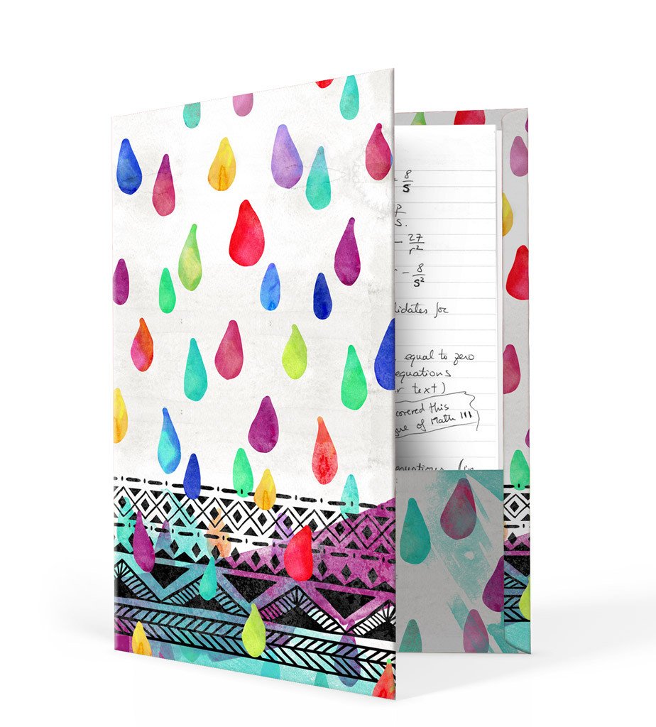 924x1024 Watercolor Rain Drops Folder S Amp G Goods - Watercolor Raindrops