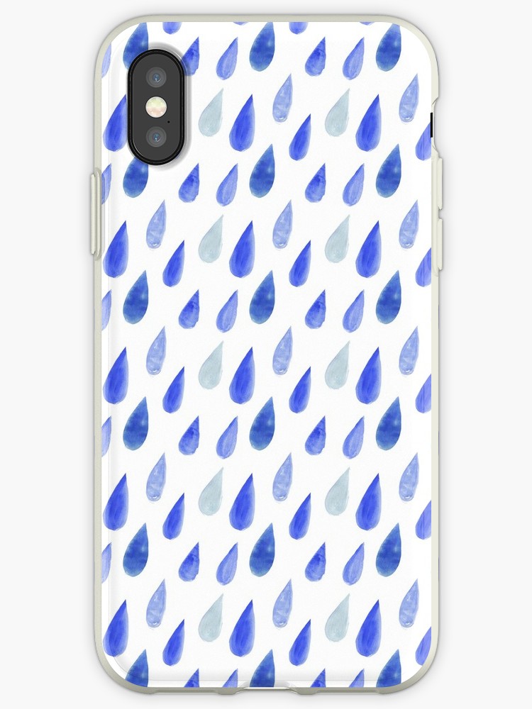 750x1000 Watercolor Raindrops, Watercolor Raindrop Iphone Cases Amp Covers - Watercolor Raindrops