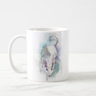 307x307 Watercolor Rat Gifts On Zazzle - Watercolor Rat