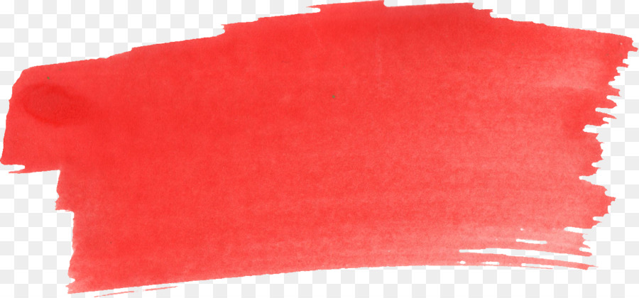 900x420 Red Brush Watercolor Painting - Watercolor Rectangle