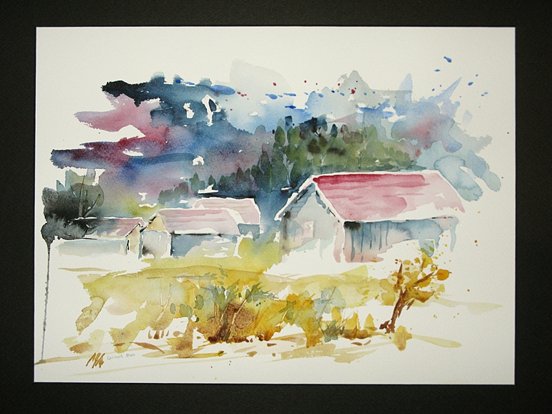 800x600 Landscape Watercolor Paintings - Watercolor Reference Photos