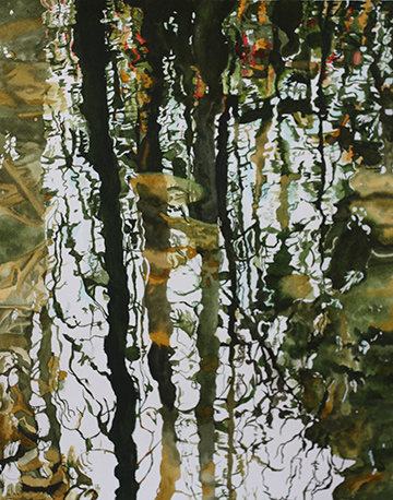 360x458 Watercolor Artist - Watercolor Reflections In Water