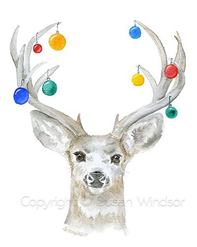 Watercolor Reindeer at PaintingValley.com | Explore collection of ...