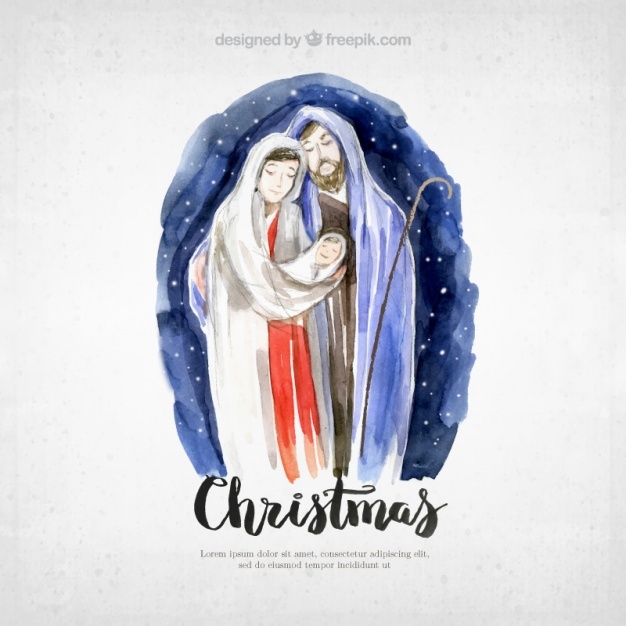 626x626 Religious Christmas Vectors, Photos And Psd Files Free Download - Watercolor Religious Christmas Cards