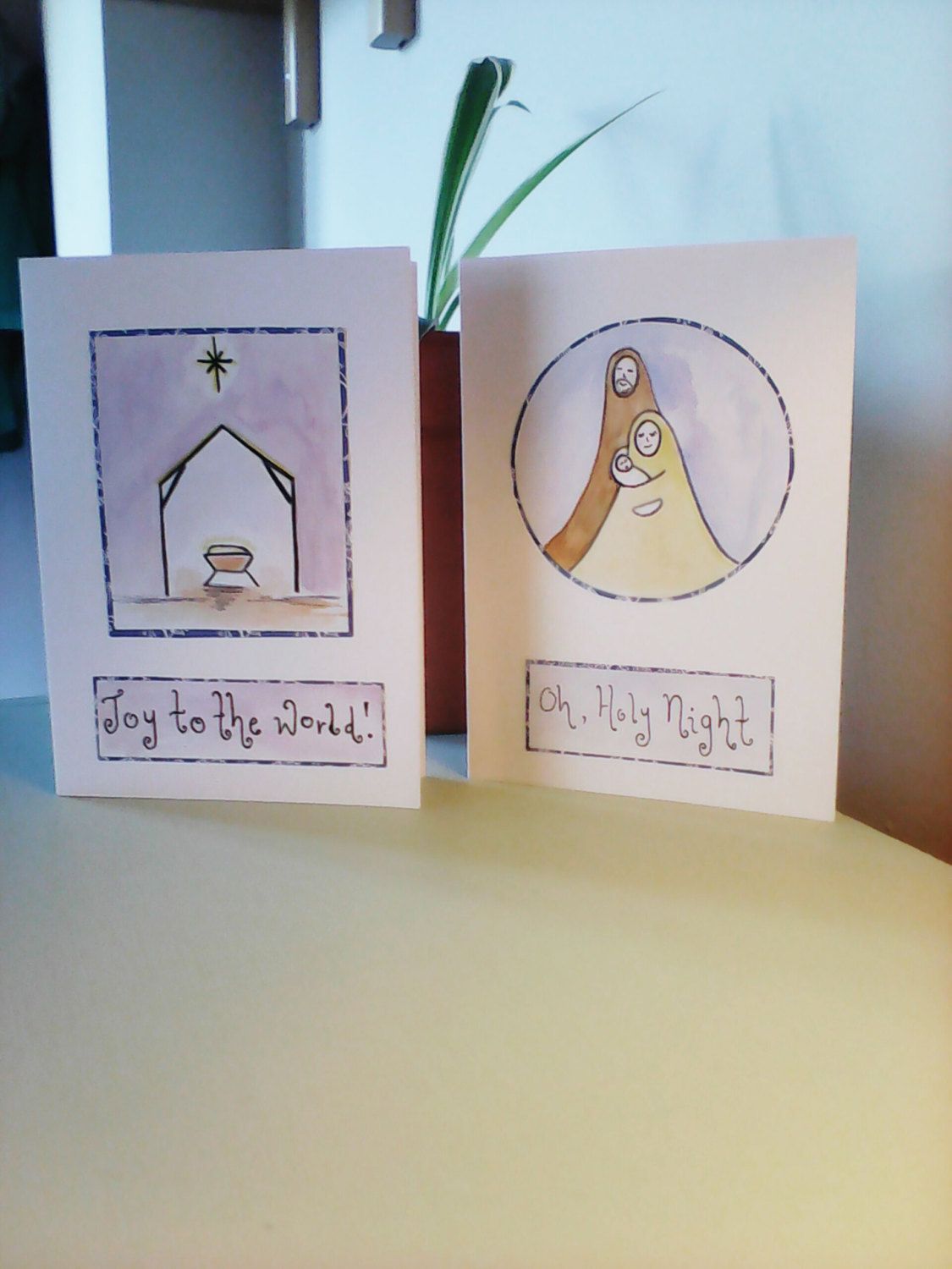 Watercolor Religious Christmas Cards at PaintingValley.com | Explore