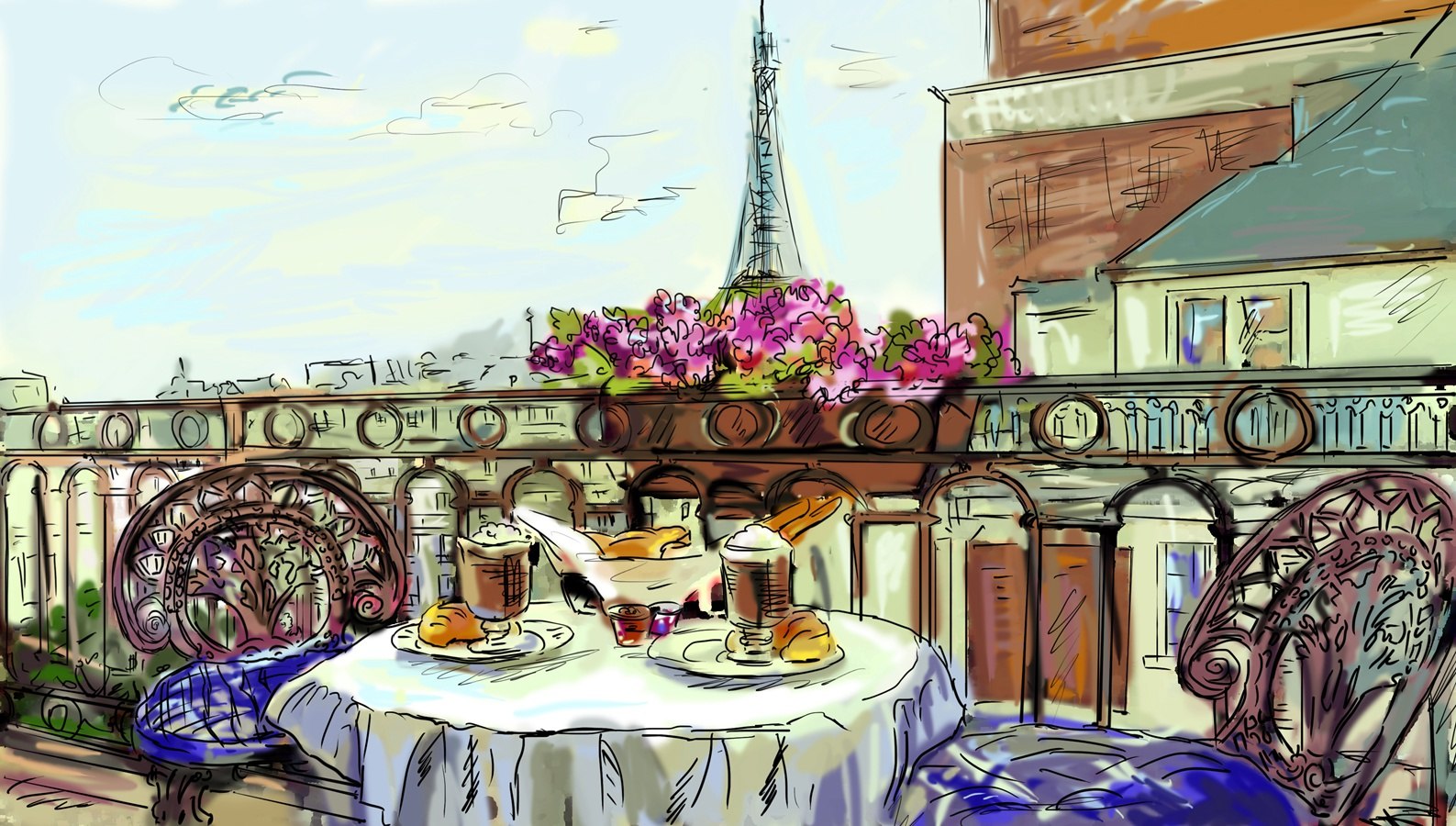 1587x900 Watercolor 23 Delicious Afternoon Tea And Restaurants Outside The - Watercolor Restaurants