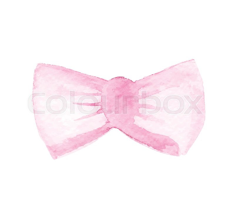 800x702 The Isolated Vector Hand Painted Pastel Pink Watercolor Ribbon - Watercolor Ribbon