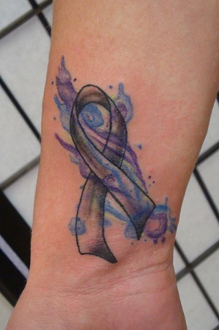 319x480 920 Tattoo Company - Watercolor Ribbon Tattoo