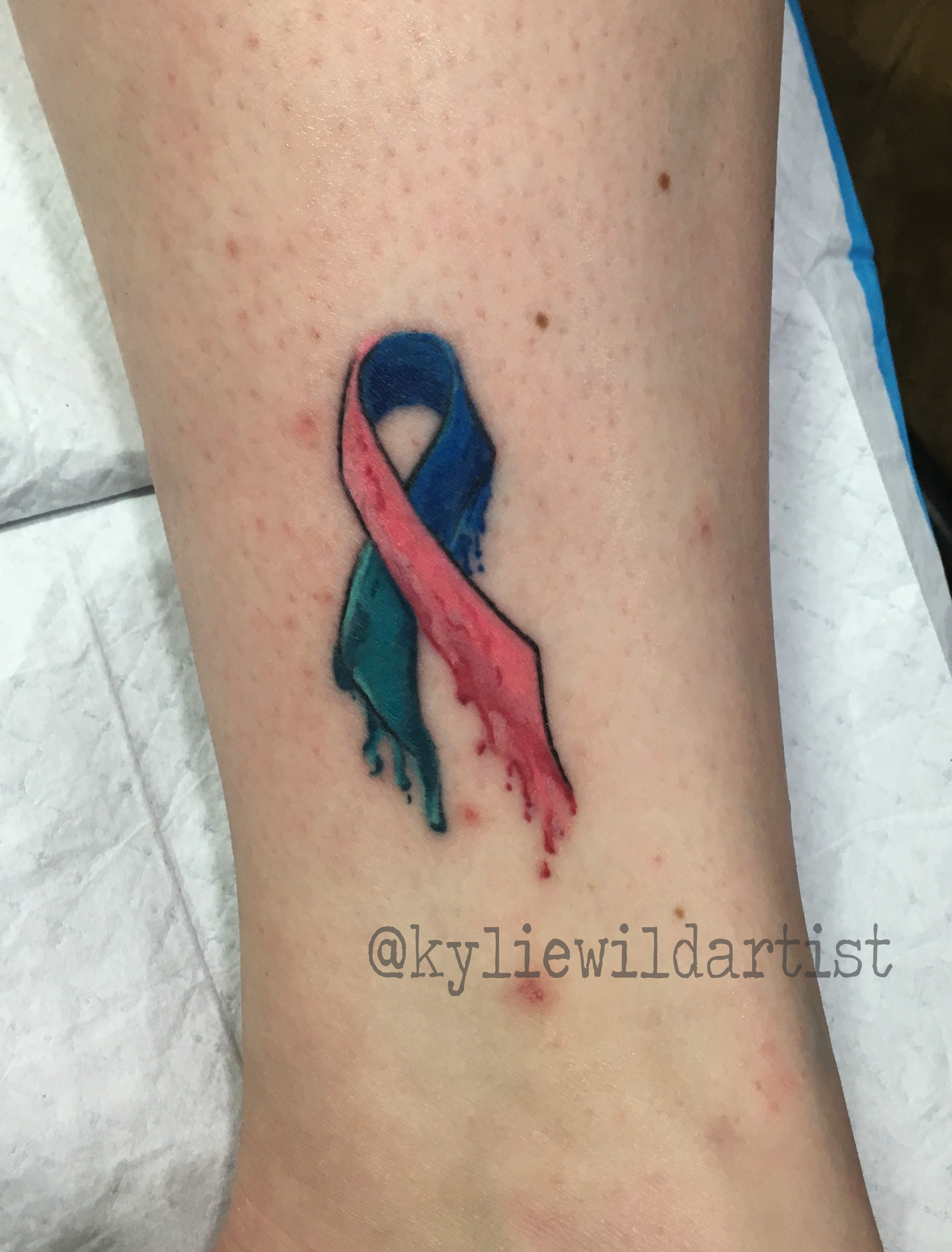 2244x2952 Tattoo General Stuff - Watercolor Ribbon Tattoo