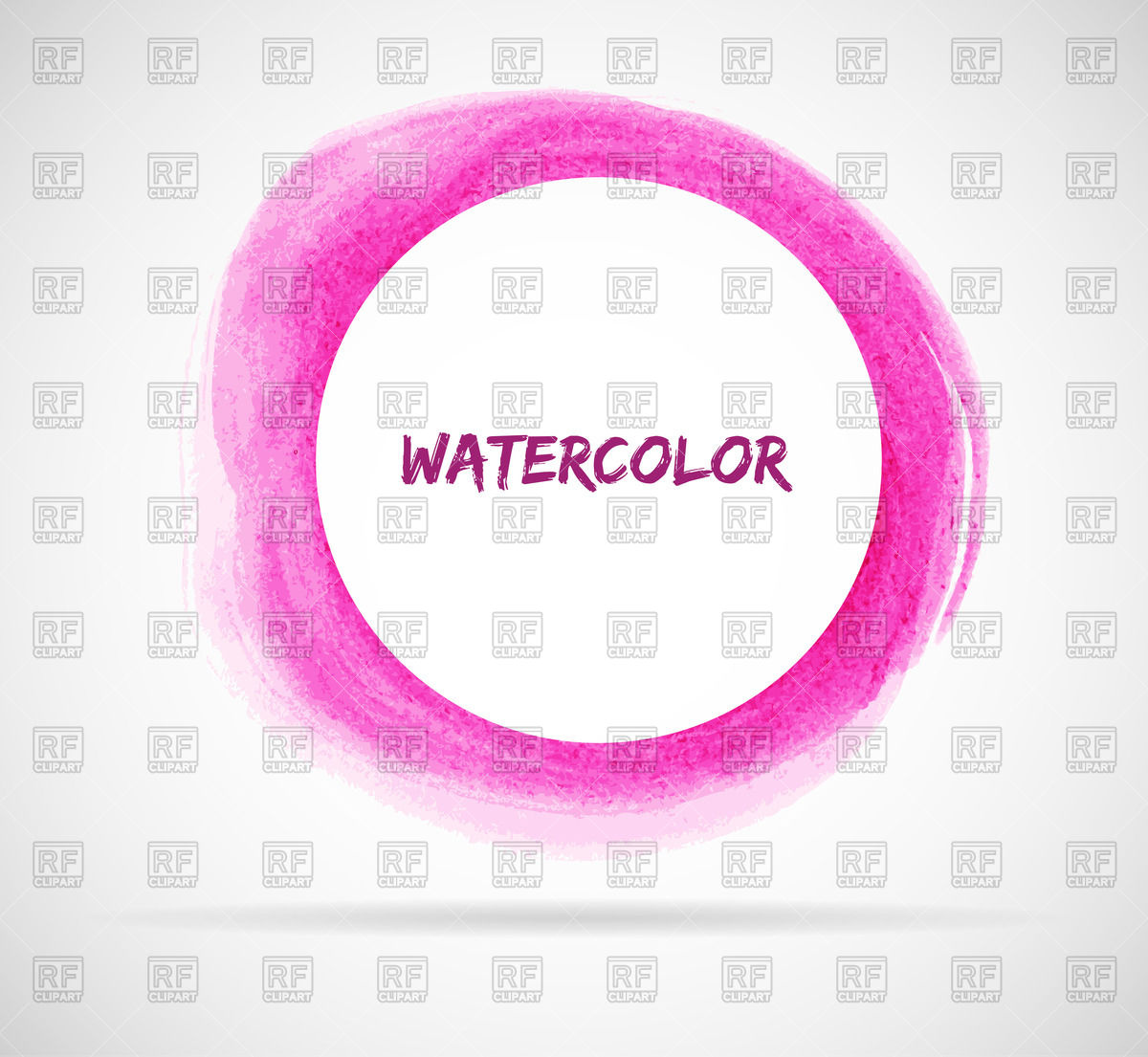 1200x1105 Pink Watercolor Ring Vector Image Vector Artwork Of Borders And - Watercolor Ring