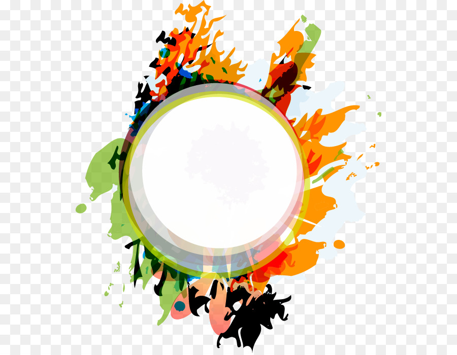 900x700 Circle Watercolor Painting Clip Art - Watercolor Ring