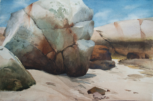 640x424 Recent Rocks - Watercolor Rocks