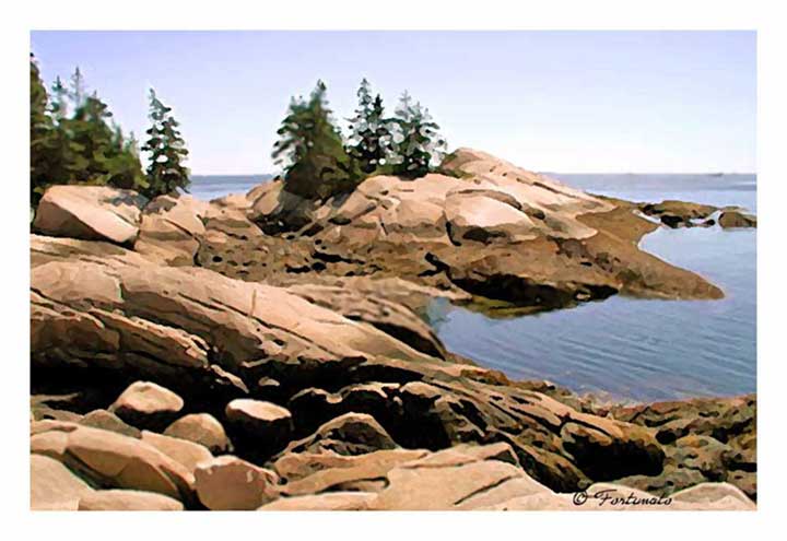 720x495 Watercolors By Nancy Fortunato - Watercolor Rocks