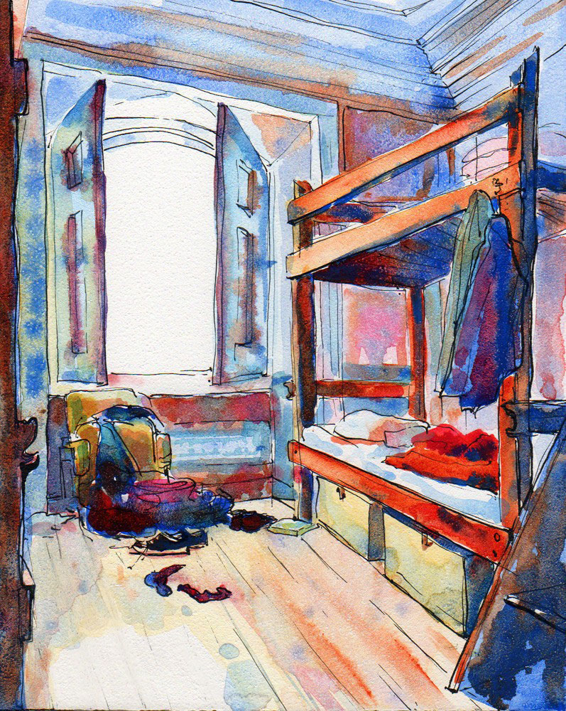 797x1000 When We Stayed In Lisboa - Watercolor Room