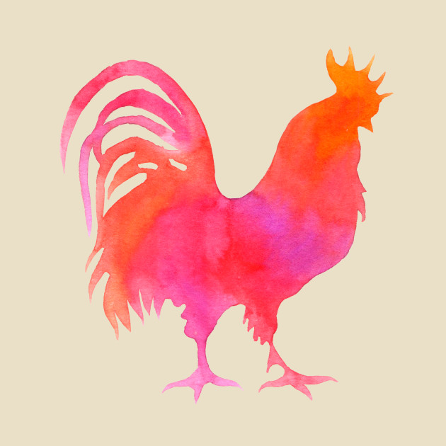 630x630 Rooster Watercolor - Watercolor Rooster