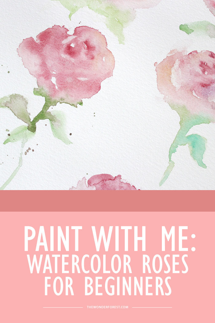 700x1050 Paint With Me Watercolor Roses - Watercolor Rose