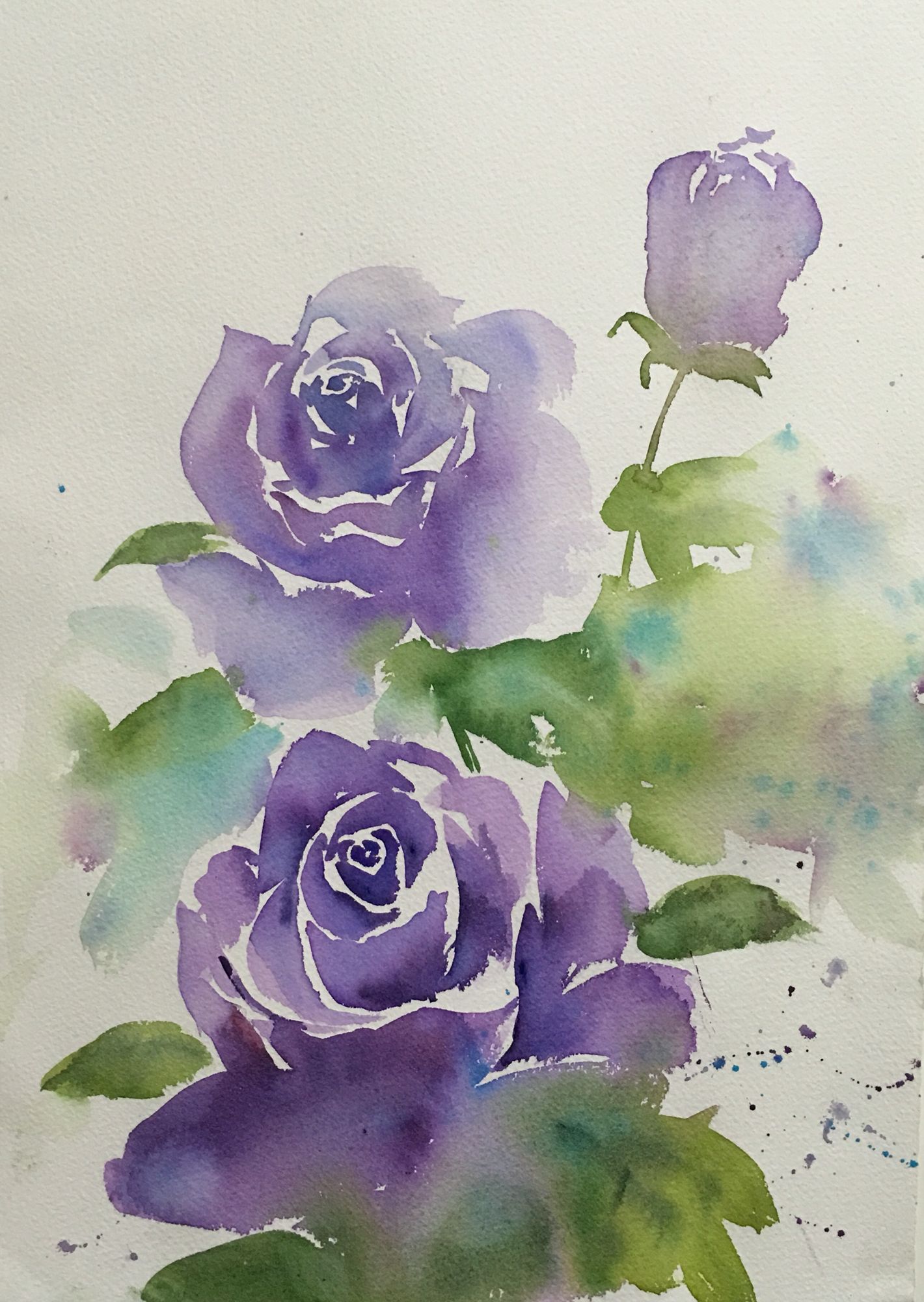 1420x2000 Watercolor Rose My Watercolor Painting In 2018 - Watercolor Rose