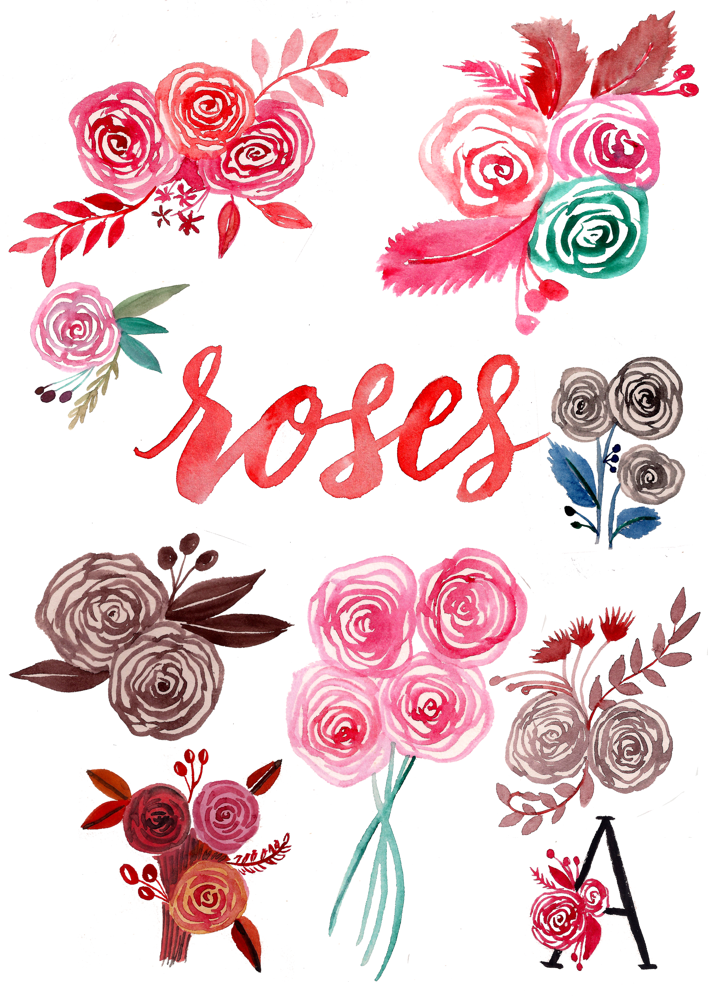 2480x3508 An Easy Way To Paint Rose Blooms (With Video) Surely Simple - Watercolor Rose Tutorial