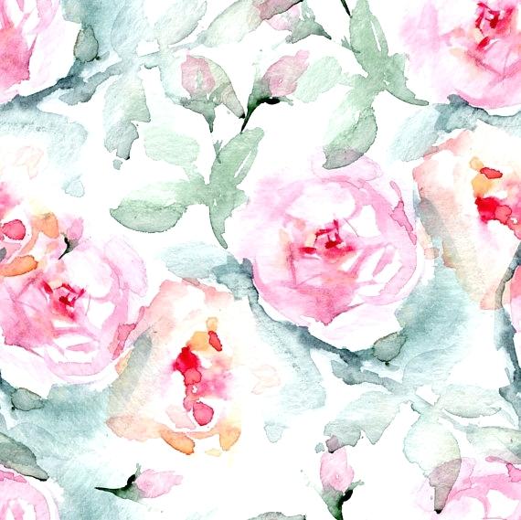 Watercolor Rose Wallpaper at PaintingValley.com | Explore collection of