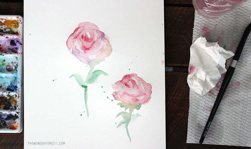 841x500 Paint With Me Watercolor Roses - Watercolor Roses Images