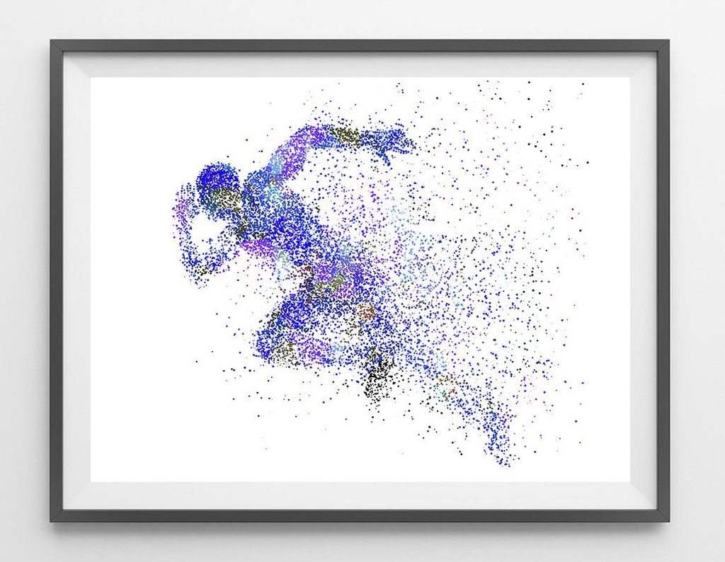 1024x794 Runner Watercolor Print Mimiprints - Watercolor Runner